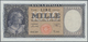 Italy / Italien: Set Of 2 CONSECUTIVE Notes 1000 Lire 1949 P. 88b, Numbers 088289, 088290 With Only - Other & Unclassified