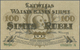 Latvia / Lettland: Rare SPECIMEN Note Of 100 Rubli 1919 P. 7a-b,s, Series "A", Sign. Purins, Zero Se - Latvia