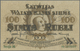 Latvia / Lettland: 100 Rubli 1919 Specimen P. 7es, Series "M", Zero Serial Numbers, Sign. Kalnings, - Lettonia