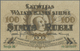 Latvia / Lettland: 100 Rubli 1919 Specimen P. 7es, Series "M", Zero Serial Numbers, Sign. Kalnings, - Latvia