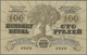 Latvia / Lettland: 100 Rubli 1919 Specimen P. 7es, Series "M", Zero Serial Numbers, Sign. Kalnings, - Latvia