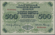 Latvia / Lettland: Rare SPECIMEN Proof Of 500 Rubli 1920 P. 8cs, Uniface Print Of The Front, Zero Se - Latvia
