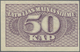 Latvia / Lettland: Rare Error Print Of 50 Kap. 1920 P. 12 With Deplaced Print On Front And Regular P - Lettonia