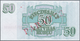 Latvia / Lettland: 50 Rublu 1992 SPECIMEN P. 40s, Series "SS", Serial 000007, Sign. Repse, Ovpt. Par - Latvia