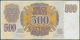 Latvia / Lettland: 500 Rublu 1992 P. 41, W/o Serial Number Error, Sign. Repse, Issued Note, Used Wit - Latvia