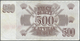 Latvia / Lettland: 500 Rublu 1992 P. 42 With Color Print Error, The Note Is Missing The Yellow Color - Latvia