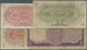 Libya / Libyen: Set Of 4 Used Notes Containing 5 And 10 Piastres As Well As 1/4 And 1/2 Pound ND P. - Libya