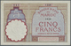 Morocco / Marokko: 5 Francs 1922 P. 23Aa, Light Handling And Light Folds In Paper, No Holes Or Tears - Morocco