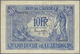 Luxembourg: 10 Francs ND P. 34, Stronger Center And Horizontal Fold, Tiny Center Hole, No Tears, Pro - Luxembourg