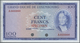 Luxembourg: 100 Francs ND(1963) Color Trial P. 52ct In Blue Color Instead Of Red, Traces Of Former A - Luxembourg