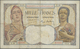 Madagascar: 1000 Francs 1945, P.41, Still A Nice Note And Original Shape With Some Pinholes At Left, - Madagascar