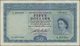 Malaya & British Borneo: 50 Dollars 1953, P.4a, Lightly Toned Paper With Several Folds And Black Sta - Malaysia