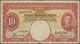 Malaya: 10 Dollars 1941 P. 13, Used With Folds And Creases In Condition: F. - Malaysia