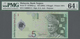 Malaysia: 5 Ringgit ND(2004) Polymer P. 47 With Interesting Serial Number #CA000011 In Condition: PM - Malaysia