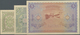 Maldives / Malediven: Very Rare Set Of The First Issue Of The Maldivian State Treasury Comprising 1, - Maldives