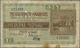 Mauritius: 1 Rupee July 1st 1919, P.19, Highly Rare Note With Toned Paper, Some Folds And A Few Stai - Mauritius