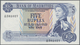 Mauritius: Set With 8 Banknotes 1967 5 Rupees A/46 581027, 25 Rupees A/11 116320. 50 Rupees 6x A/12 - Mauritius