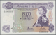 Delcampe - Mauritius: Set With 8 Banknotes 1967 5 Rupees A/46 581027, 25 Rupees A/11 116320. 50 Rupees 6x A/12 - Mauritius