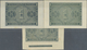 Poland / Polen: Set With 3 Banknotes 1 Zloty 1941 With Serial Number AE 0506874, BE 8499250 And BF 5 - Poland