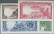 Nigeria: Set With 4 Color Trial Specimen 5, 10 Shillings, 1 And 5 Pounds 1958, P.2cts, 3cts, 4cts, 5 - Nigeria