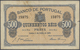 Portugal: 500 Reis 1891 P. 65, Center Fold, Staining At Upper Border On Front, A Tiny Damage At Righ - Portugal