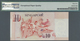 Singapore / Singapur: Large And Rare Set Of 10 Pcs 10 Dollars ND(1999) P. 40, All With Special Numbe - Singapore