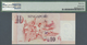 Delcampe - Singapore / Singapur: Large And Rare Set Of 10 Pcs 10 Dollars ND(1999) P. 40, All With Special Numbe - Singapore