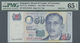 Singapore / Singapur: 50 Dollars ND(1999) P. 41a With Special Serial Number 0JW444444, PMG Graded 65 - Singapore