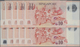 Singapore / Singapur: Set With 10 Banknotes 10 Dollars 2004-2016, P.48a, All With Prefix 9AA In UNC - Singapore