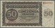 Spain / Spanien: 50 Pesetas 1936 With Cancellation "inutilizado", Regular Serial Number, P. 100s, Fo - Sonstige & Ohne Zuordnung