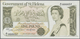 St. Helena: Set With 4 Banknotes With Matching First Prefix Low Serial Number 50 Pence, 1 Pound, 5 P - Saint Helena Island