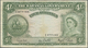 Bahamas: Set Of 2 Notes 4 Shillings ND(1953) P. 13s, Both Used, The First With Several Creases And L - Bahamas