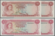 Bahamas: Set With 9 Banknotes 50 Cents L.1965 P.17, 50 Cents L.1968 P.26, 1 Dollar L.1974 P.35a,b, 2 - Bahamas