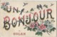 Un Bonjour De CULAN (18) Fleurs Et Oiseaux - RARE - CPA Ayant Circulé En 1921 - Culan