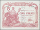 Tahiti: Very Rare Specimen Note Of 5 Francs 1923 Banque De L'Indochine P. 4s, With Vertical Specimen - Other - Oceania