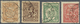 Ukraina / Ukraine: Set With 10, 20, 40 And 50 Shahiv ND(1918) Stamp Money, P.7, 8, 10a, 11a, All Pos - Ucraina