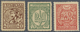 Ukraina / Ukraine: Set Of 3 Stamp Money Issues 20, 40, 50 Shagiv ND(1918) P. 8, 10a, 11 In Condition - Ukraine