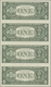 United States Of America: Sheet Of 4 Uncut Notes 1 Dollar 1985 P. 474 In Original Folder Of The Prin - Other & Unclassified