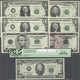 United States Of America: Set With 14 Banknotes All With Radar Serial Numbers Containing 1 Dollar 19 - Other & Unclassified