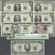 United States Of America: Set With 14 Banknotes All With Radar Serial Numbers Containing 1 Dollar 19 - Autres & Non Classés