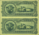 Uruguay: Banco Italiano Del Uruguay Uncut Pair Of 100 Pesos 1887 Series A And B, P.S215r, Both In Pe - Uruguay