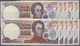 Venezuela: Set Of 10 Pcs 5000 Bolivares 1998 P. 78s, With Watermark, Zero Serial Numbers, Without Sp - Venezuela