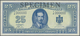 Delcampe - Yugoslavia / Jugoslavien: Not Issued Banknote 5 Dinara Series 1943 Specimen, P.35As, In Perfect UNC - Yugoslavia