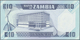 Zambia / Sambia: Set Of 2 CONSECUTIVE Notes 10 Kwacha ND(1980-88) P. 26 With Interesting Low Serial - Zambie