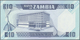 Zambia / Sambia: Set Of 2 CONSECUTIVE Notes 10 Kwacha ND(1980-88) P. 26 With Interesting Low Serial - Zambia