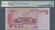 Delcampe - China: Set Of 10 Pcs 100 Yuan 2005 P. 907 With Interesting Serial Numbers, All PMG Graded, Containin - Chine