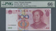 Delcampe - China: Set Of 10 Pcs 100 Yuan 2005 P. 907 With Interesting Serial Numbers, All PMG Graded, Containin - Chine