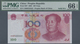 Delcampe - China: Set Of 10 Pcs 100 Yuan 2005 P. 907 With Interesting Serial Numbers, All PMG Graded, Containin - Chine