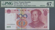 Delcampe - China: Set Of 10 Pcs 100 Yuan 2005 P. 907 With Interesting Serial Numbers, All PMG Graded, Containin - Chine