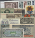 Alle Welt: 2 Collectors Books With 378 Banknotes And German Notgeld Comprising For Example Cuba 3 Pe - Autres & Non Classés